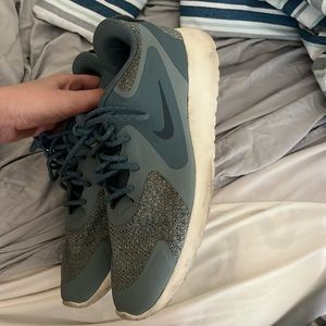 Blue Nikes worn a couple times size 8.5
